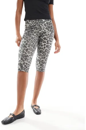 JJXX – Capri-Leggings mit Leopardenmuster