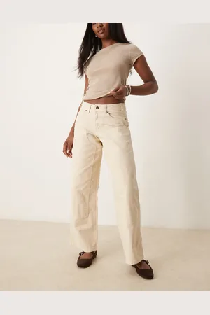 Dickies – River Ranch – Canvas-Hose im Western-Design in Wollweiß mit doppelter Stofflage an den Knien