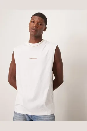 Calvin Klein – Trägershirt in mit Monogramm-Logo