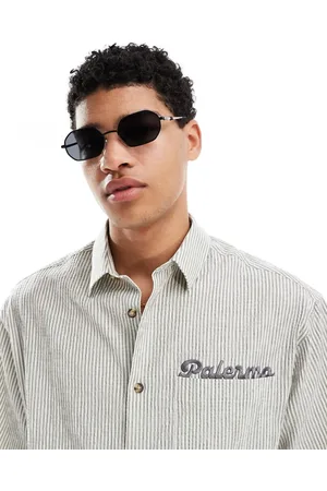 Pull&Bear – Sonnenbrille in mit Metallrahmen