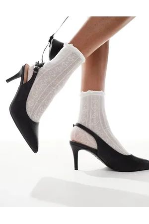 New Look – Slingback-Absatzschuhe aus Kunstleder in mit Schlangenmuster