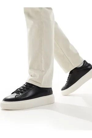 JACK & JONES – Schwarze Sneaker aus Kunstleder