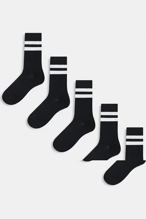 Only & Sons – 5er-Pack Tennissocken in mit weißem Streifen