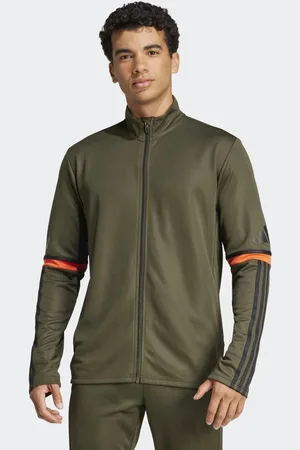 adidas – Squadra 25 – Trainingsjacke in Night Cargo / / Semi Impact Orange