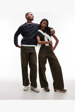 Dickies – Loose Wave – Jeans in brauner Waschung mit lockerem Schnitt und weitem Bein