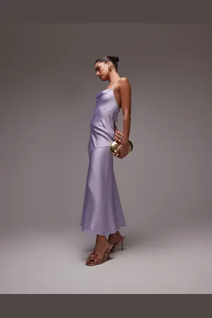 & OTHER STORIES – Maxi-Trägerkleid in Flieder mit tiefem Rückenausschnitt
