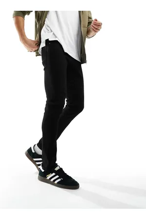 JACK & JONES Intelligence – GLENN – Schwarze Jeans in enger Passform
