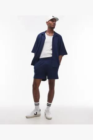 Topman – Oversize-Shorts mit Waffelstruktur in