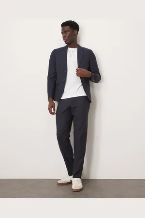 SELECTED – Reed – Hose aus Wollmix in