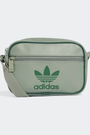 adidas – Adicolour – Klassische Mini-Flugtasche in Silbergrün