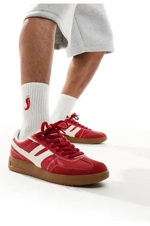 Pull&Bear – Sneaker in mit Retro-Gummisohle