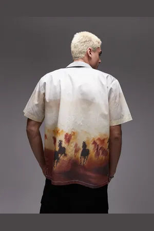 Dickies – Running Wild – Hemd in Hellbraun mit Western-Print