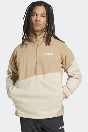 adidas Terrex – Multi Climawarm – Fleece-Anorak in Karton- /Savanna