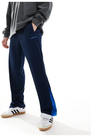 adidas – Zip – Schlaghose in Indigo-Nachtblau