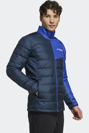 adidas – Terrex Multi – Leichte Daunenjacke in Aurora Ink / Semi Lucid Blue