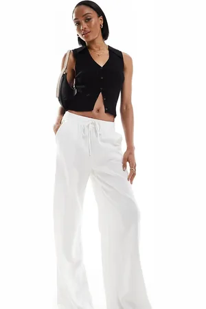 JDY – Locker sitzende Hose aus Leinenmix in , Kombiteil