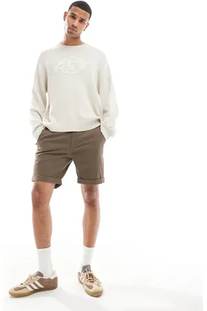 JACK & JONES – Chino-Shorts in zum Krempeln