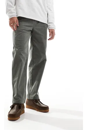Only & Sons – Locker sitzende Cord-Hose in Graugrün
