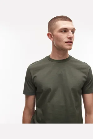 MANGO – Kurzärmliges Basic-T-Shirt in Khaki