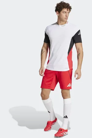 adidas – Tiro 25 Pro – Sport-Shorts in reinem Rubinrot
