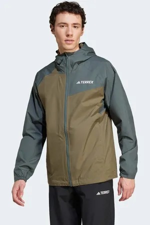 adidas Terrex – Multi 2l Rain.Rdy – Jacke in Olive Strata/Legend Ivy