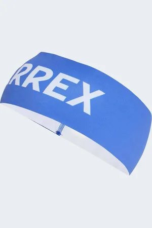 adidas – Terrex Climacool – Stirnband in Semi Lucid Blue / Weiß