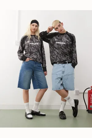 Umbro – Langärmliges Jersey-Shirt in mit Muster