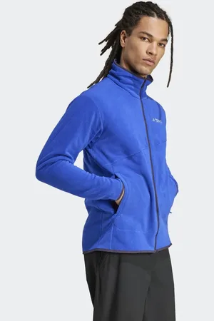 adidas – Terrex Multi – Fleecejacke in Semi Lucid Blue mit durchgehendem Reißverschluss