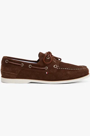 Tommy Hilfiger – Bootsschuhe aus Wildleder in Dunkelbraun