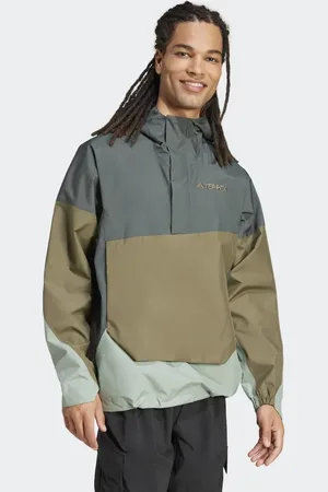 adidas Terrex – Xploric 2.5l climaproof – Anorak in Legend Ivy und Olive Strata
