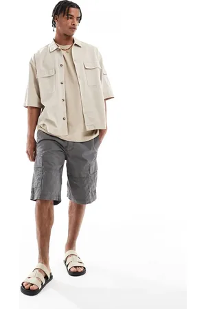 JACK & JONES – Locker geschnittene Cargo-Shorts in