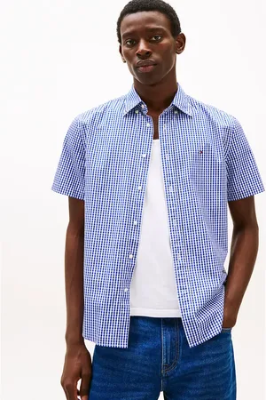 Tommy Hilfiger – Flex – Mehrfarbiges kariertes Popeline-Hemd