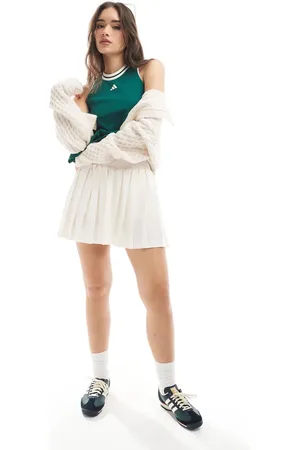 adidas Adidas Training – Heritage – Klassischer Tennisrock in Kreideweiß