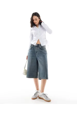 Cotton On Cotton On – Lange Jeans-Shorts im 90er-Stil in Logans