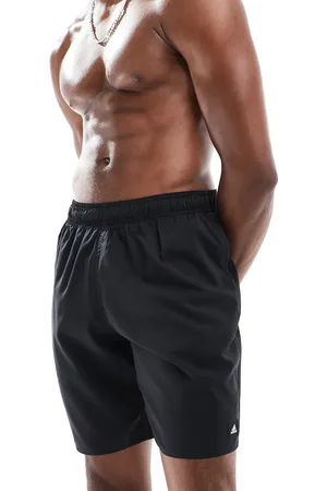 adidas Adidas Training – Solid CLX – Schwarze Badeshorts in klassischer Länge
