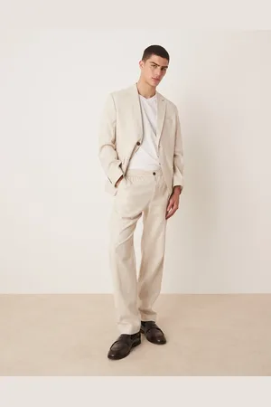 SELECTED – Malik – Hose in Cremeweiß mit normalem Schnitt