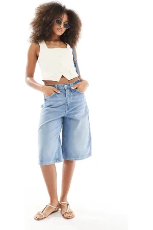 Cotton On Cotton On – Lange Jeans-Shorts in im 90er-Stil
