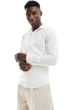 JACK & JONES – Hemd aus Leinenmix in