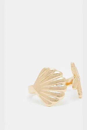 ASOS – Wickelring in Goldoptik mit Muschel-Design