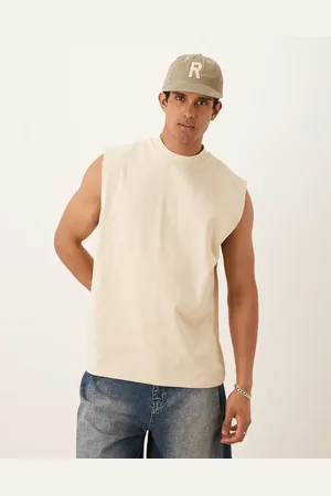 ASOS – Schweres Oversize-Tanktop in Steinbeige, 300 g/m²