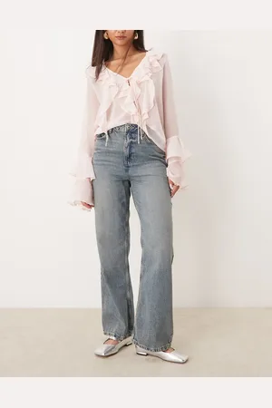 New Look – Santa – Jeans in mit weitem Bein