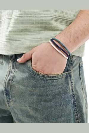 ASOS – 3er-Pack Kordel-Armbänder in