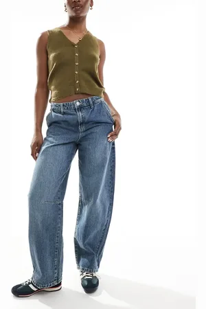 Cotton On Cotton On – Jeans in gedecktem mit weitem, abgerundetem Bein
