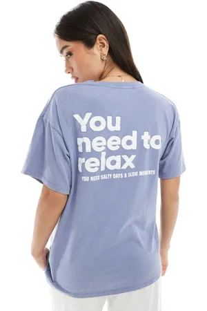 Pull&Bear – Relaxed-Fit-T-Shirt in verwaschenem mit Print