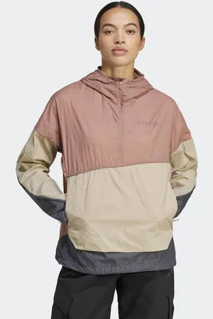 adidas Terrex – Xploric – Windanorak in Warm Clay, Cardboard und Grey Six