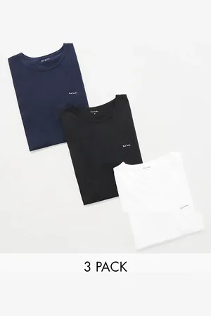 Paul Smith Paul Smith – 3er-Pack T-Shirts in ,Weiß und Marineblau mit Logo