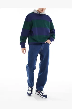 JACK & JONES – Eddie – Locker geschnittene Jeans in dunkelblauer Waschung