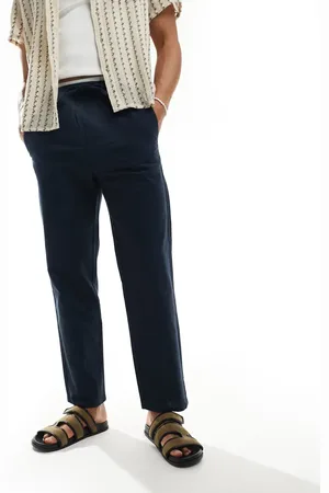Only & Sons – Locker sitzende Hose aus Leinen-Mix in