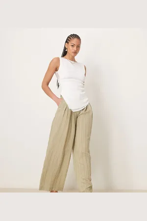 ASOS Tall – Hose in mit farblich abgestimmten Streifen und weitem Schnitt