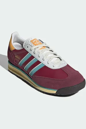 adidas – SL 72 – Schuhe in College-Burgunderrot / Mint Ton